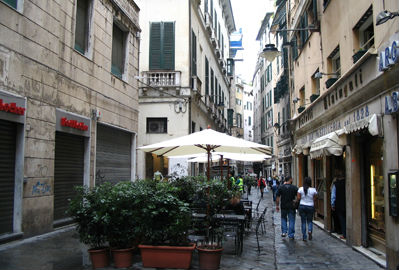 Katu Genovan vanhassakaupungissa