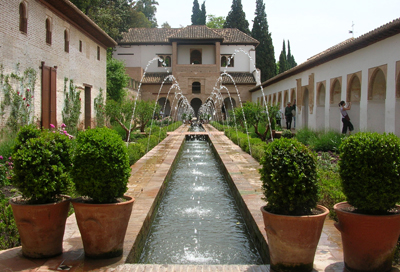 Puutarha Alhambrassa, Granada