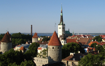 Näkymä Tallinnan vanhaan kaupunkiin